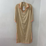WOMEN'S DRESS beige pink S
