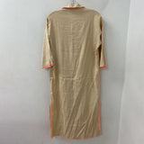 WOMEN'S DRESS beige pink S