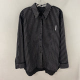 ALEXANDER WANG WOMEN'S BLOUSE/SHIRT black bling-stripe L