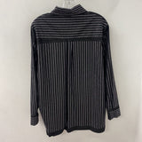 ALEXANDER WANG WOMEN'S BLOUSE/SHIRT black bling-stripe L