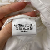 NAFSIKA SKOURTI WOMEN'S BLOUSE/SHIRT white black bling 10