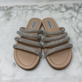 STEVE MADDEN WOMEN'S SANDALS silver bling 8