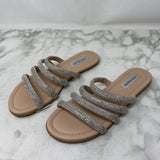 STEVE MADDEN WOMEN'S SANDALS silver bling 8