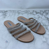 STEVE MADDEN WOMEN'S SANDALS silver bling 8