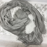 FRAAS WOMEN'S SCARF/SHAWL grey silver