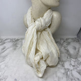 MOMENT BY MOMENT WOMEN'S SCARF/SHAWL ivory sparkle