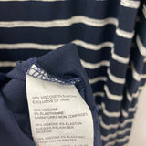 MICHELSTUDIO collection WOMEN'S PLUS TOP navy white striped 3X