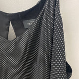 MICHEL WOMEN'S PLUS TOP black white dots 3X