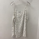 LOVE & LEGEND WOMEN'S PLUS TOP white black bid print 24