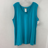 dolcezza WOMEN'S PLUS TOP turquoise 3X