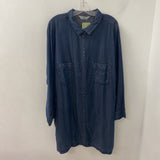 H&M WOMEN'S PLUS TOP blue 4X
