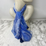 made in Italy WOMEN'S SCARF/SHAWL blue paisley