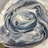 WOMEN'S SCARF/SHAWL blue white stripe