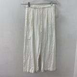 BERSHKA WOMEN'S PANTS white S/XS