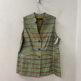 JNY jones new york WOMEN'S TOP lime multi stripe 16