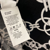 LAURA WOMEN'S PLUS TOP black white 1X