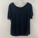 LAURA WOMEN'S PLUS TOP black 2X