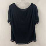 LAURA WOMEN'S PLUS TOP black 2X