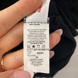 LAURA WOMEN'S PLUS TOP black 2X