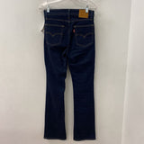 LEVI WOMEN'S JEANS dark blue S/28