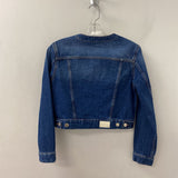 MAJE WOMEN'S DENIM JACKET blue S/36