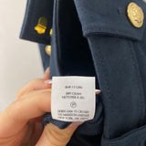 DEREK LAM 10 CROSBY WOMEN'S PANTS navy gold 2