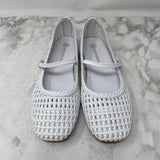 WISHBONE WOMEN'S FLATS white 9