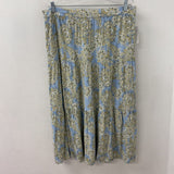 EMPROVED WOMEN'S SKIRT blue white yellow XL