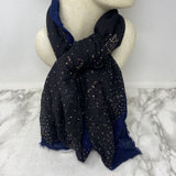 WOMEN'S SCARF/SHAWL black navy