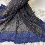 WOMEN'S SCARF/SHAWL black navy