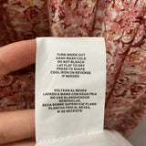WOMEN'S DRESS pink red yellow cream S
