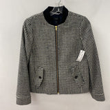 J CREW WOMEN'S COAT black white XS