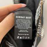 SUNDAY BEST WOMEN'S SKIRT black white tan 4