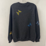 BUTTERFLY WOMEN'S TOP charcoal multi XL
