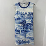 alice + olivia WOMEN'S DRESS blue white 10