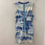 alice + olivia WOMEN'S DRESS blue white 10