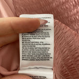 H&M WOMEN'S TOP pink metallic L
