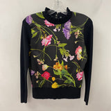 TED BAKER WOMEN'S SWEATER black pink green 6/2