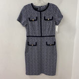 TALBOTS WOMEN'S DRESS navy white 2