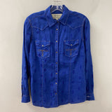 RYAN MICHAEL WOMEN'S BLOUSE/SHIRT blue S