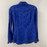 RYAN MICHAEL WOMEN'S BLOUSE/SHIRT blue S