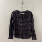 AVENTURA WOMEN'S BLOUSE/SHIRT grey pink plaid M