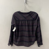 AVENTURA WOMEN'S BLOUSE/SHIRT grey pink plaid M