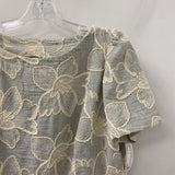 WOMEN'S DRESS pale-blue ivory L