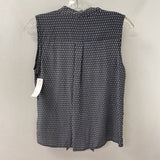 JUDITH & CHARLES WOMEN'S BLOUSE/SHIRT black white geo 6