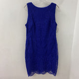 LAUREN ralph lauren WOMEN'S PLUS DRESS royal blue 18
