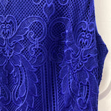 LAUREN ralph lauren WOMEN'S PLUS DRESS royal blue 18