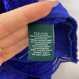 LAUREN ralph lauren WOMEN'S PLUS DRESS royal blue 18