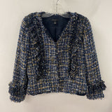 ANN TAYLOR WOMEN'S BLAZER/JACKET navy white multi 10P