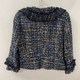 ANN TAYLOR WOMEN'S BLAZER/JACKET navy white multi 10P